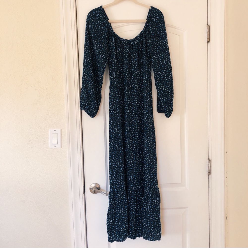 Black Floral Maxi Dress